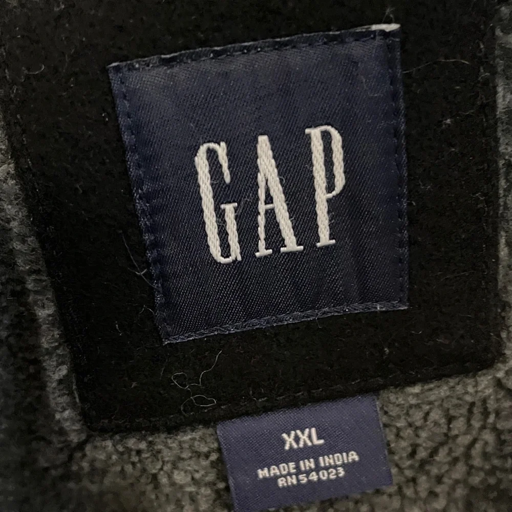 GAP Men's Black Wool Button-Up Jacket